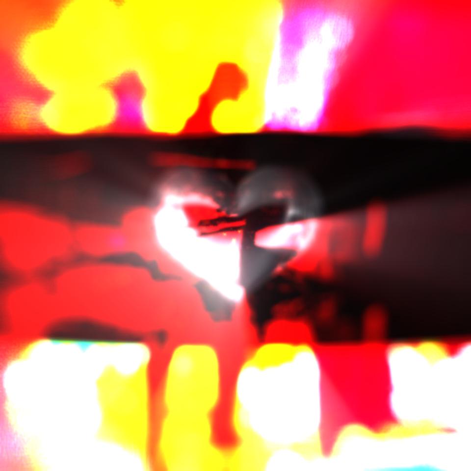 Particle-based music visualizer with colorful beat-reactive effects